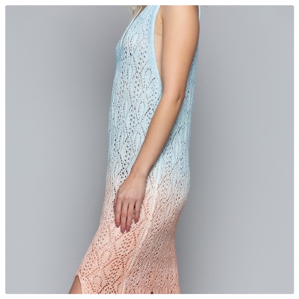 POL Hand Dyed Dreamsickle Crochet Dress - Picture 10 of 16